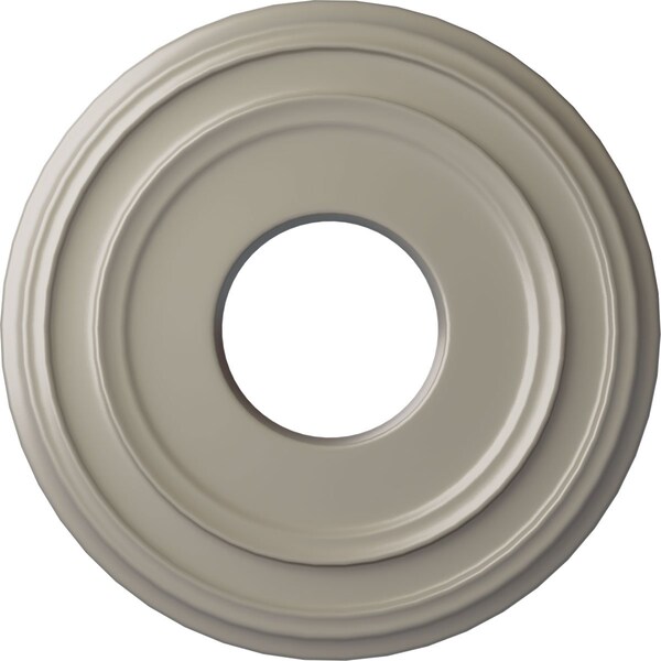 Ekena Millwork Classic Ceiling Medallion (Fits Canopies up to 7 1/4"), 12 3/8"OD x 4"ID x 1 1/8"P, Pearl White CM12CLPWS - main